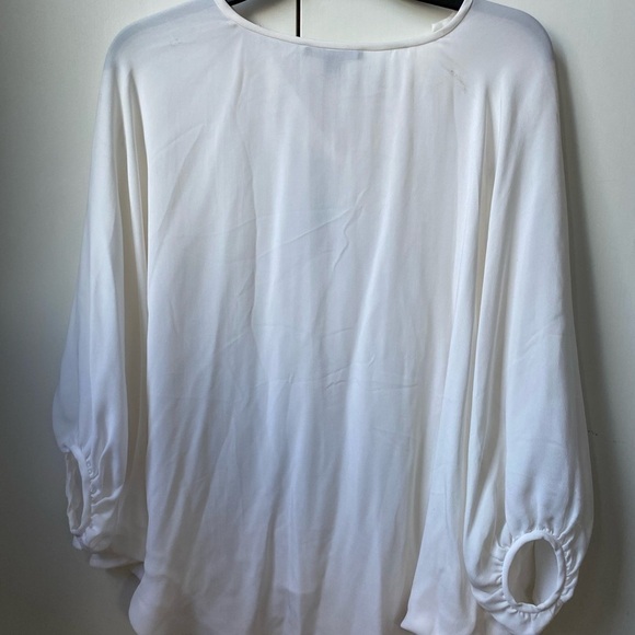 Acrobat Silk White Blouse Top Size Small - Picture 7 of 7
